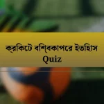 ক্রিকেট বিশ্বকাপের ইতিহাস Quiz