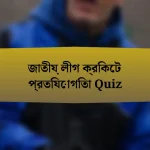 জাতীয় লীগ ক্রিকেট প্রতিযোগিতা Quiz