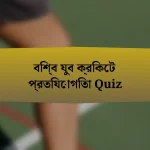 বিশ্ব যুব ক্রিকেট প্রতিযোগিতা Quiz