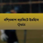 বিশ্বকাপ ক্রিকেট ইতিহাস Quiz